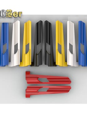 LEGO 乐高科技配件 32534 32535 7# 8#长面板 黄 黑白蓝红 金属绿