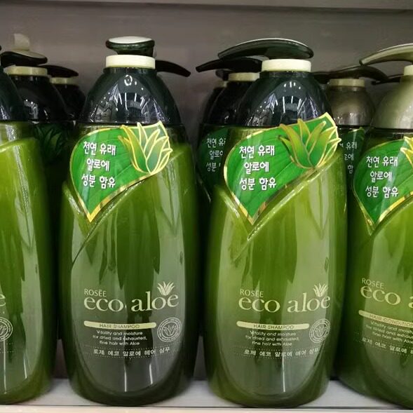 包邮香港代购韩国露姿伊蔻草本芦荟水润去屑洗发露760ml洗发水