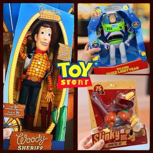 玩具总动员3胡迪和巴斯光年拉环发声珍藏版人偶手办美国正版玩具