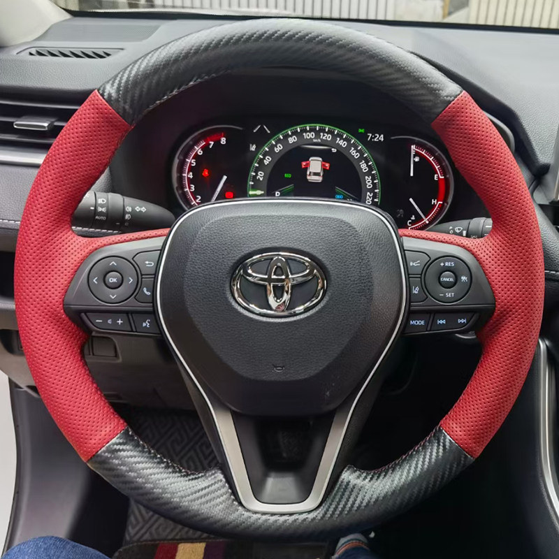 19-21-24款丰田RAV4荣放锋兰达威兰达方向盘套真皮把套手缝专用,汽车用品/电子/清洗/改装,方向盘套,淘宝优惠券,粉丝福利购,淘宝优惠卷