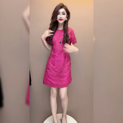 新中式国风刺绣连衣裙女