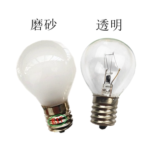 球形E17螺口灯泡E16 110V120V25W40W磨砂灯泡进口设备透明玻璃泡