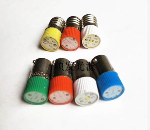 B9E10LED平头小灯泡6.3V12V24V36V48V60V110V220V380V按钮指示灯 - 封面