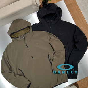 OAKLEY 两色户外风防泼水半拉链短摇粒绒连帽卫衣 SURGIR买手店