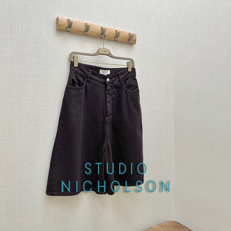 STUDIONICHOLSON直筒牛仔短裤
