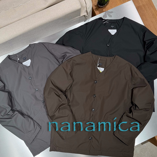 nanamica官方授权26AW 光电子科技薄羽绒防风防泼水V领夹克外套