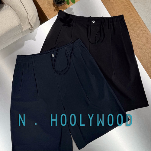 N.HOOLYWOOD授权 EXCHANGE SERVICE军事线 日产 超轻量松紧腰短裤