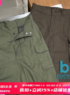 7折 blurhms ROOTSTOCK官方授权 两色斜纹大口袋M47工装休闲裤