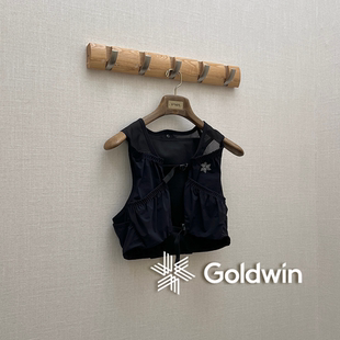 Goldwin官方授权  黑色印花户外越野跑徒步运动工装马甲 GM95181