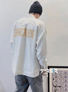 3折 FAITH CONNEXION小香风纯白银线Tweed编织长款衬衫外套男女款