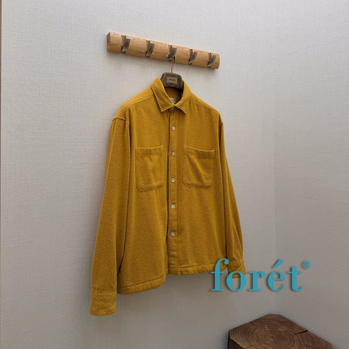 foret 丹麦设计师品牌 26AW 磨毛抓绒斜纹棉质口袋衬衫夹克外套