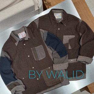 SURGIR买手店 中世纪古董刺子拼布翻领夹克外套 WALID官方授权