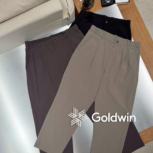 Goldwin官方授权26SS 三色松紧腰户外风褶裥防泼水九分裤 GL76180