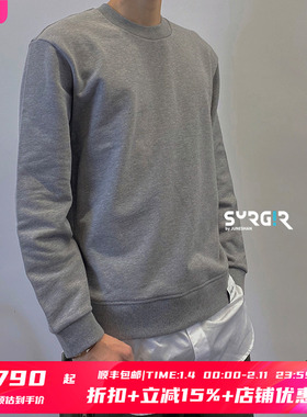 4折 SURGIR官方授权3.1 Phillip Lim 灰色拼下摆白衬衫假两件卫衣