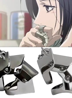 薇薇安同款西太后四节盔甲戒指朋克风盔甲关节戒指黑灰两色