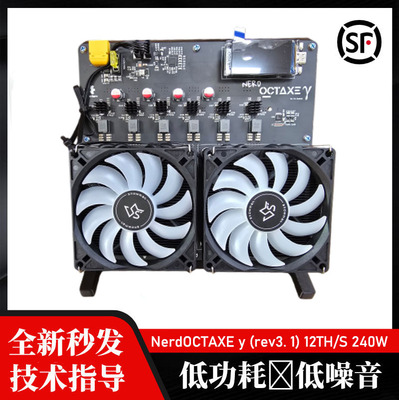 bitaxe Nerdoctaxe y (rev3. 1) 12TH/S  240W乐透设备机