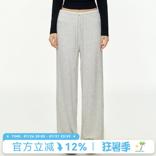 Mitaogirl卫裤女夏瑜伽裤宽松运动跑步长裤户外休闲直筒健身裤