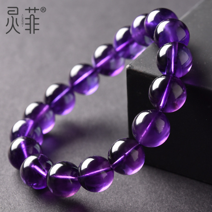 收藏级天然紫水晶手串女男6-16mm