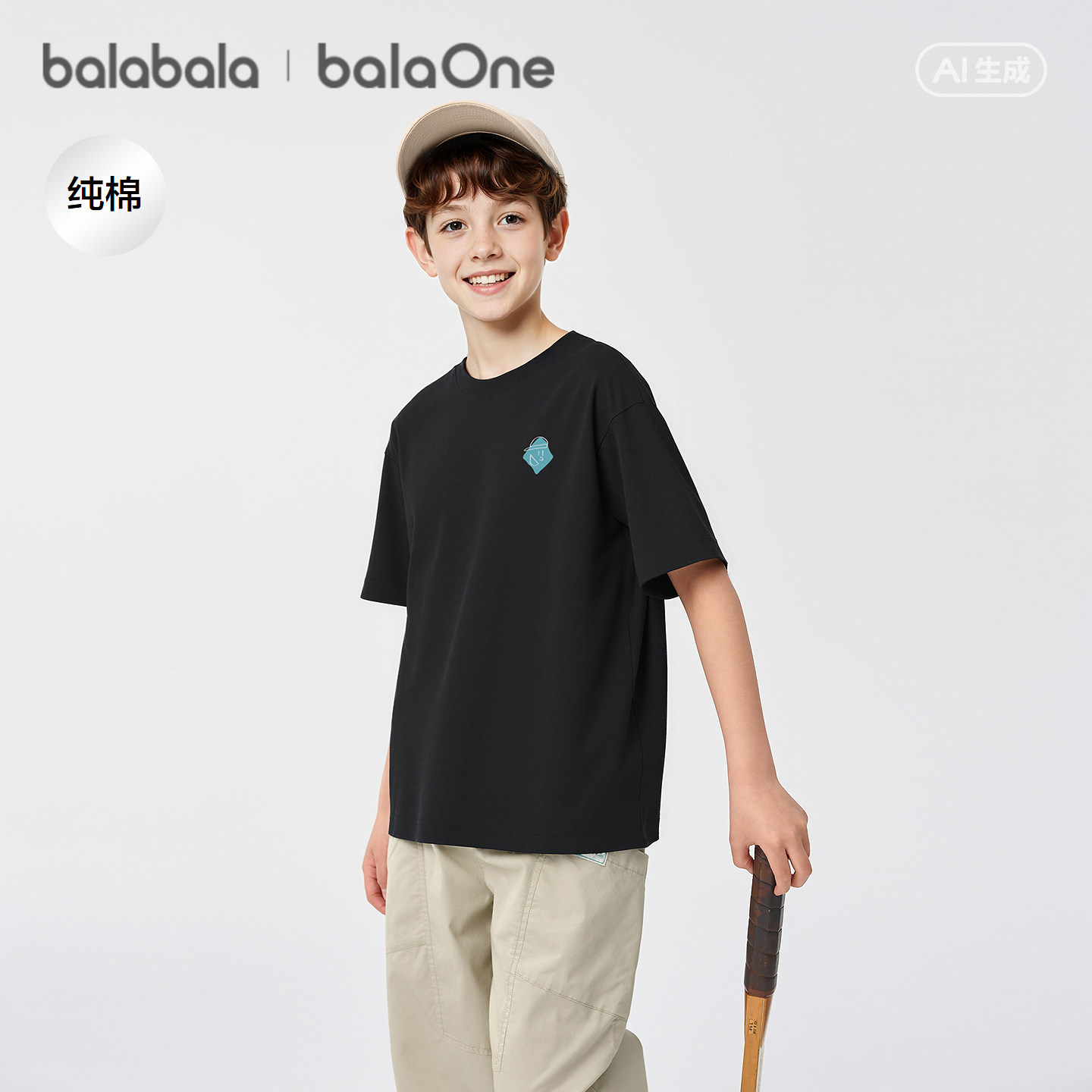 【balaOne】巴拉巴拉童装儿童短袖t恤男女童2026新款夏装