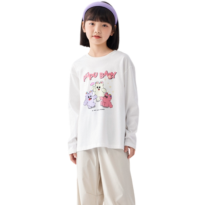 巴拉巴拉童装女童长袖t恤新款T恤