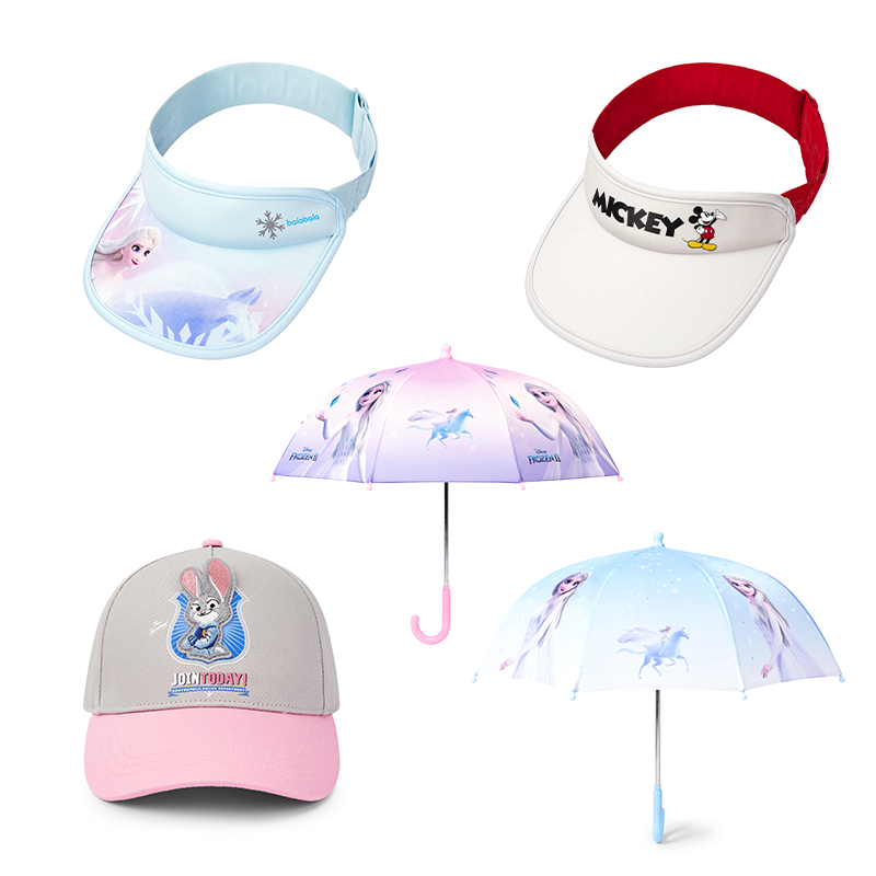 巴拉巴拉儿童防晒帽空顶帽遮阳帽