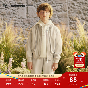 【premium】巴拉巴拉高端线春秋探秘自然系列柔软经典连帽卫衣男