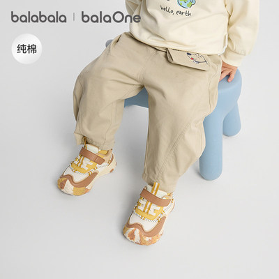 巴拉巴拉balaOne长裤纯棉香蕉裤