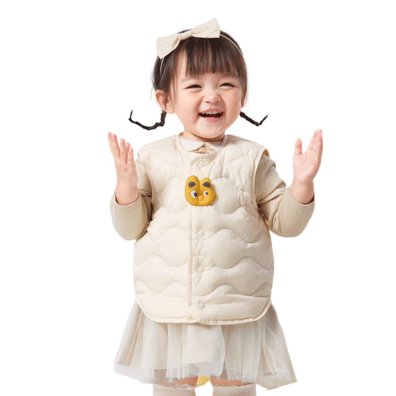 巴拉巴拉童装儿童羽绒马甲婴儿宝宝女童男童背心新款2025秋冬装潮