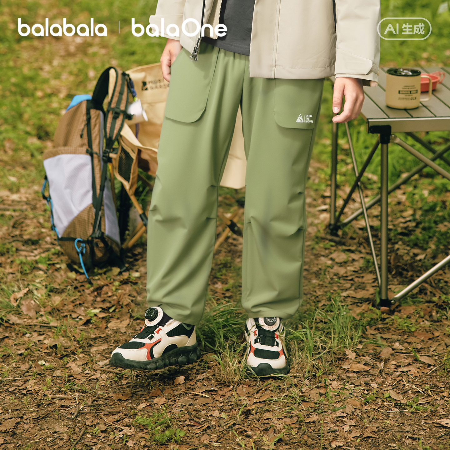 巴拉巴拉balaOne裤子伞兵裤百搭