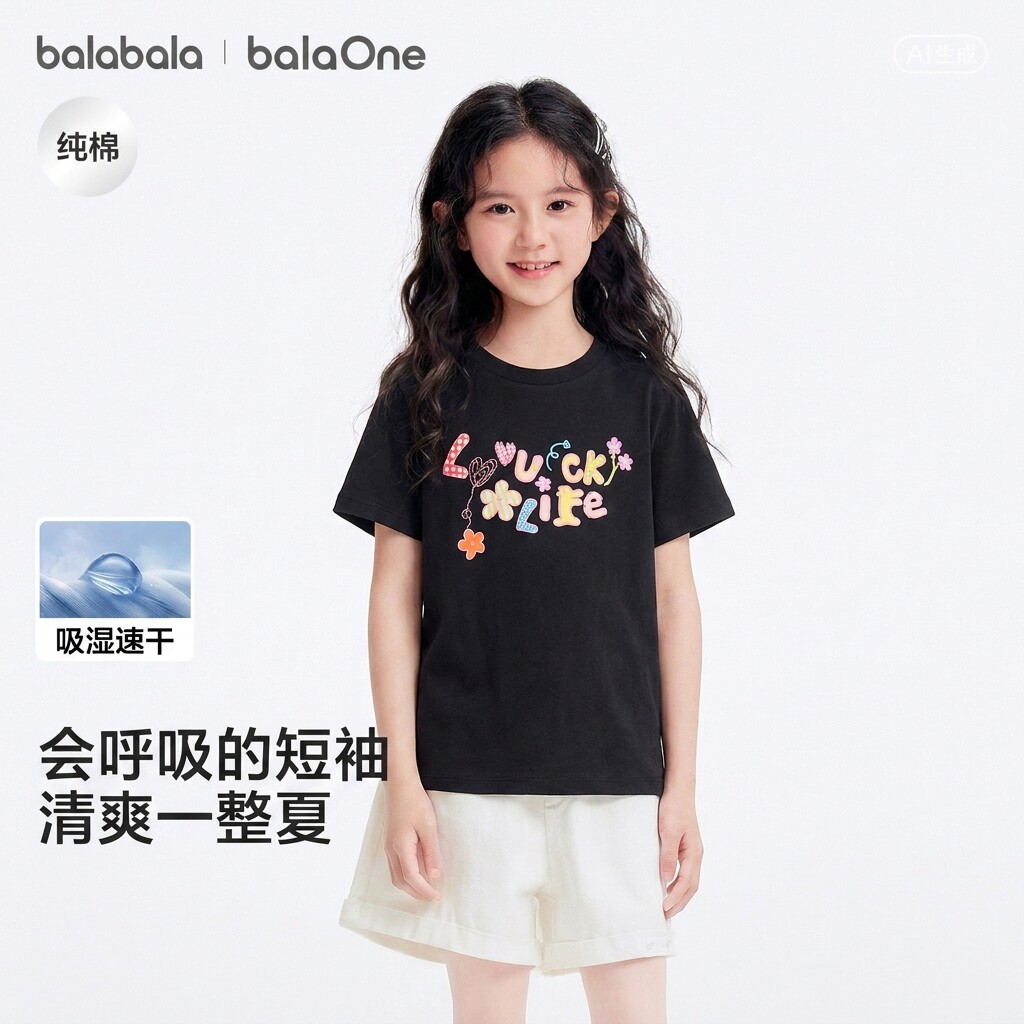 巴拉巴拉balaOne短袖t恤吸湿速干图片