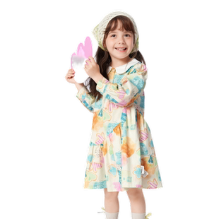 巴拉巴拉女童裙子儿童连衣裙春夏小童宝宝童装文艺清新潮可爱甜美