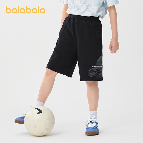 商场科技感印花短裤巴拉巴拉