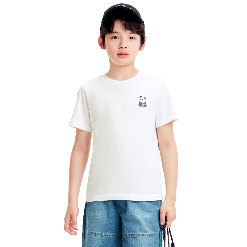 巴拉巴拉童装儿童短袖t恤女童新款夏装男大童纯棉上衣宝宝内搭潮