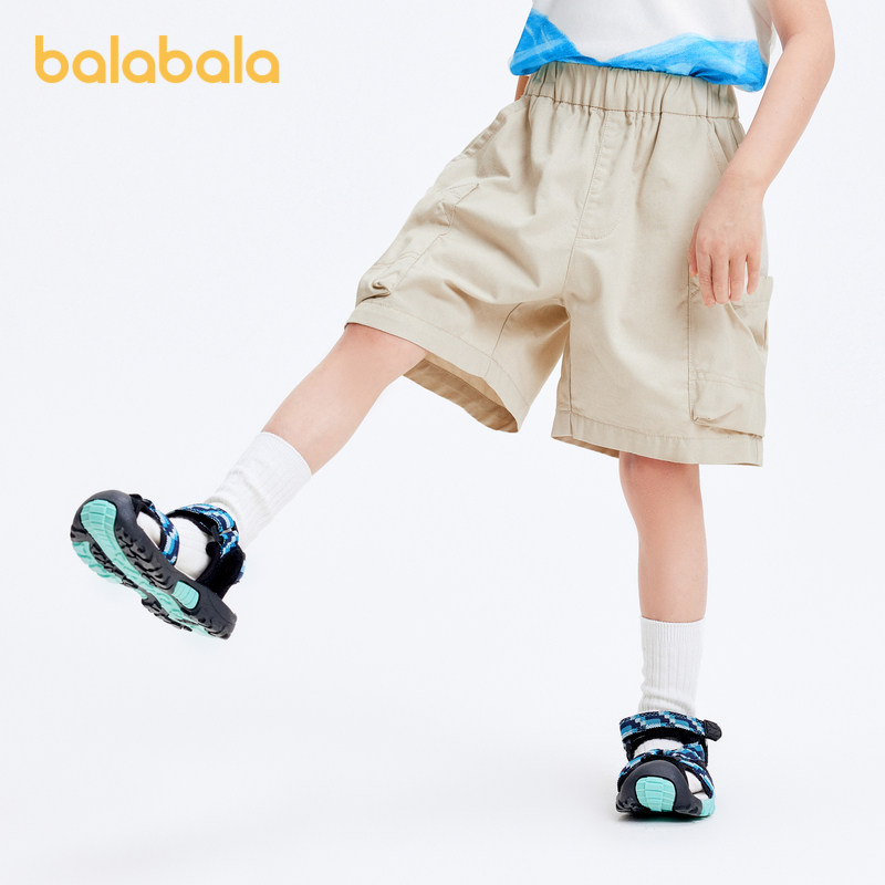 巴拉巴拉童装儿童裤子男童夏工装裤简约短裤薄款透气百搭休闲洋气
