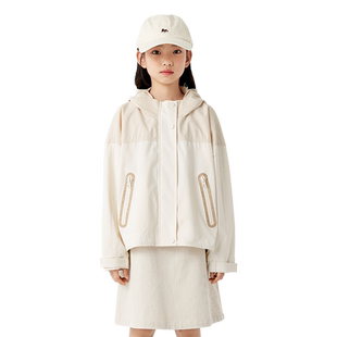 巴拉巴拉童装儿童软壳衣女童外套春装衣服宽松中大童时尚甜美运动