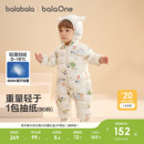 巴拉巴拉婴儿羽绒服宝宝连体衣冬季 男女童衣服轻薄三防萌 2026新款