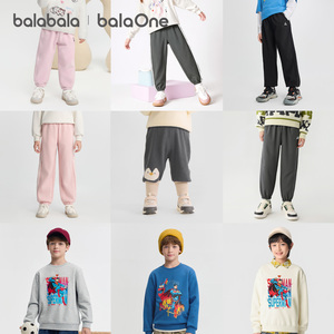 巴拉巴拉童装儿童加绒裤子女童2025冬装新款保暖束脚加厚运动长裤