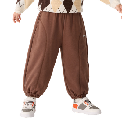 巴拉巴拉宝宝儿童长裤男童女童束脚裤秋冬宽松裤子休闲裤洋气百搭