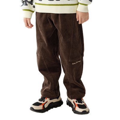 儿童裤子加绒男童中大童长裤保暖