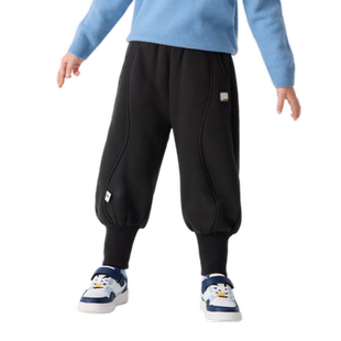 巴拉巴拉儿童长裤珊瑚绒束脚裤男童女童冬装裤子加绒加厚洋气保暖