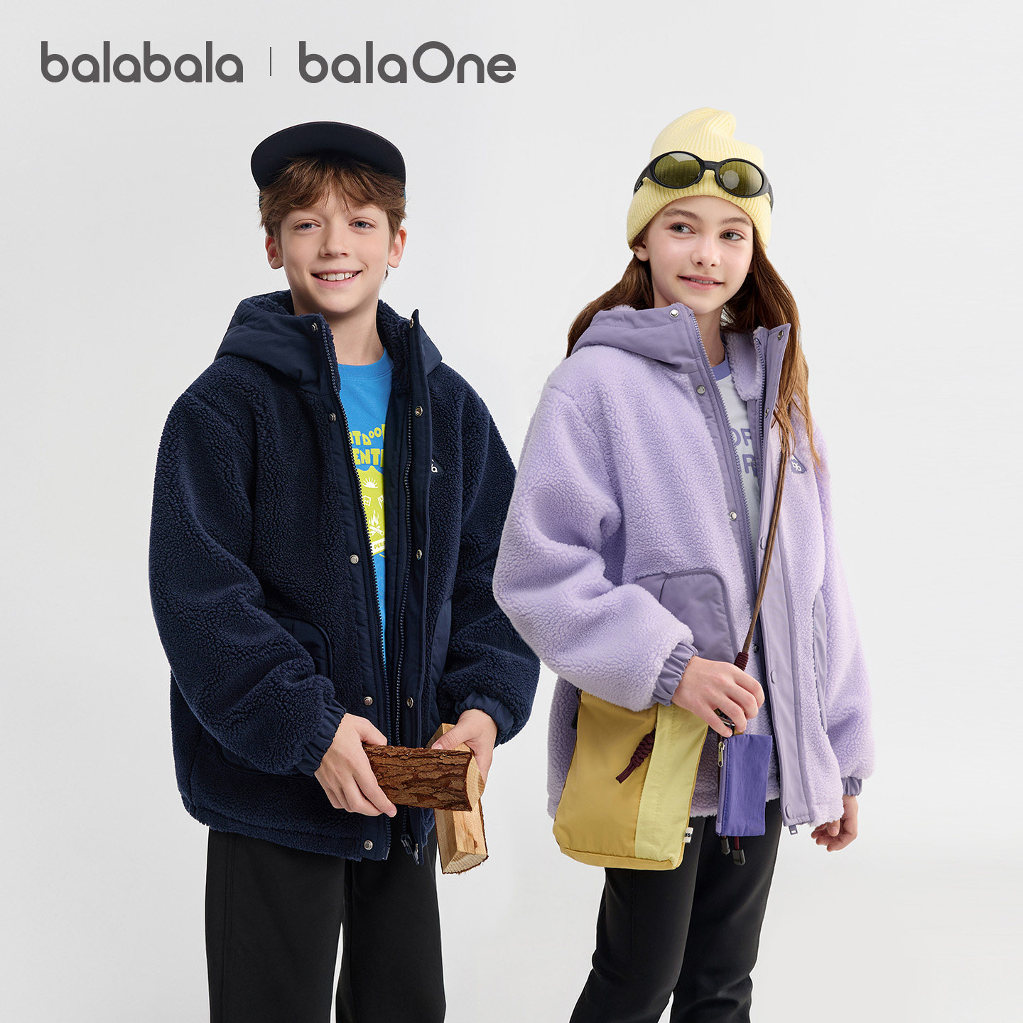 巴拉巴拉童装男童外套儿童棉服女童棉袄羊羔绒抗静电亲子装保暖潮