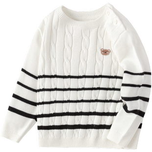 巴拉巴拉童装儿童毛衣男女童2026新款秋冬装小童针织衫红色拜年服