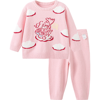 巴拉巴拉睡衣套装加绒保暖男女童