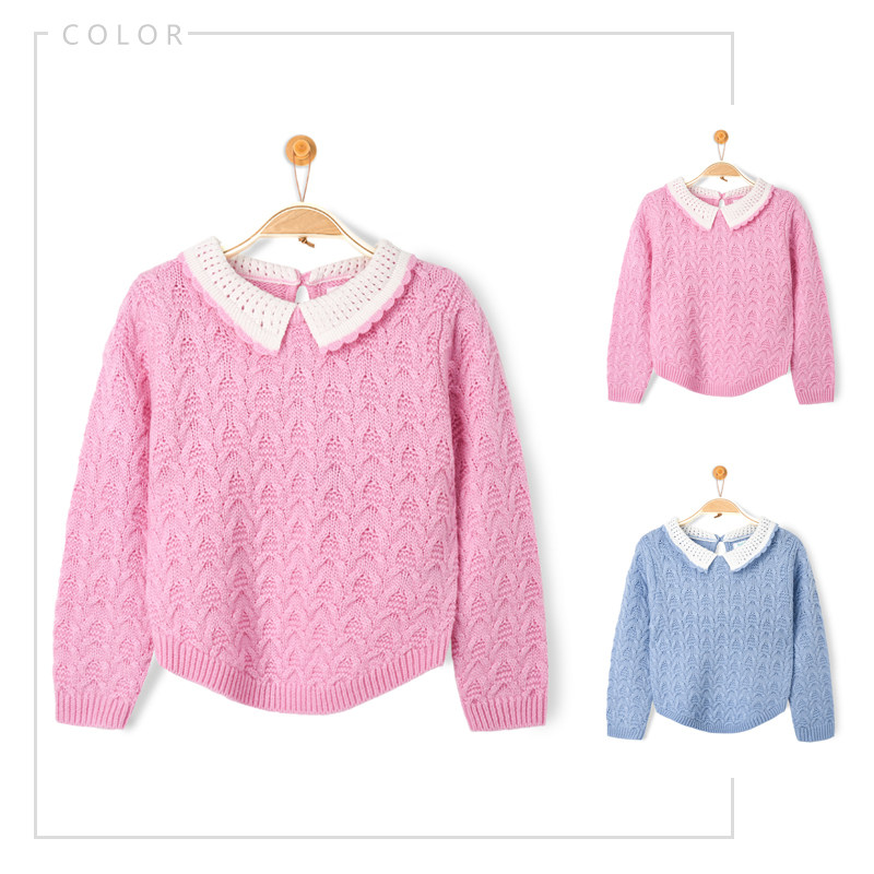 Pull fille à manche longue - Ref 2103756 Image 4