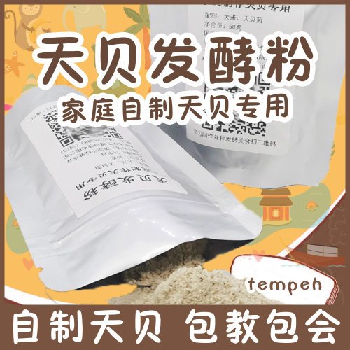 天贝发酵粉小包装自制tempeh家庭制作印尼丹贝菌