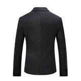 外贸条子修身时尚韩版花西礼服两件套男结婚外套90250*P285，男装西服套装，星座103C（原1616-1）