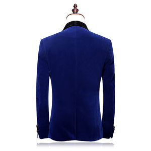 外单长期供货修身韩版西礼服两套装男结婚外套86700-2*P300蓝色图片