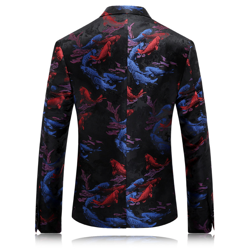 外贸供货钱塘新款修身韩版休闲花单西礼结婚服装男外套8650*P235,男装西服,星座103C（原1616-1）
