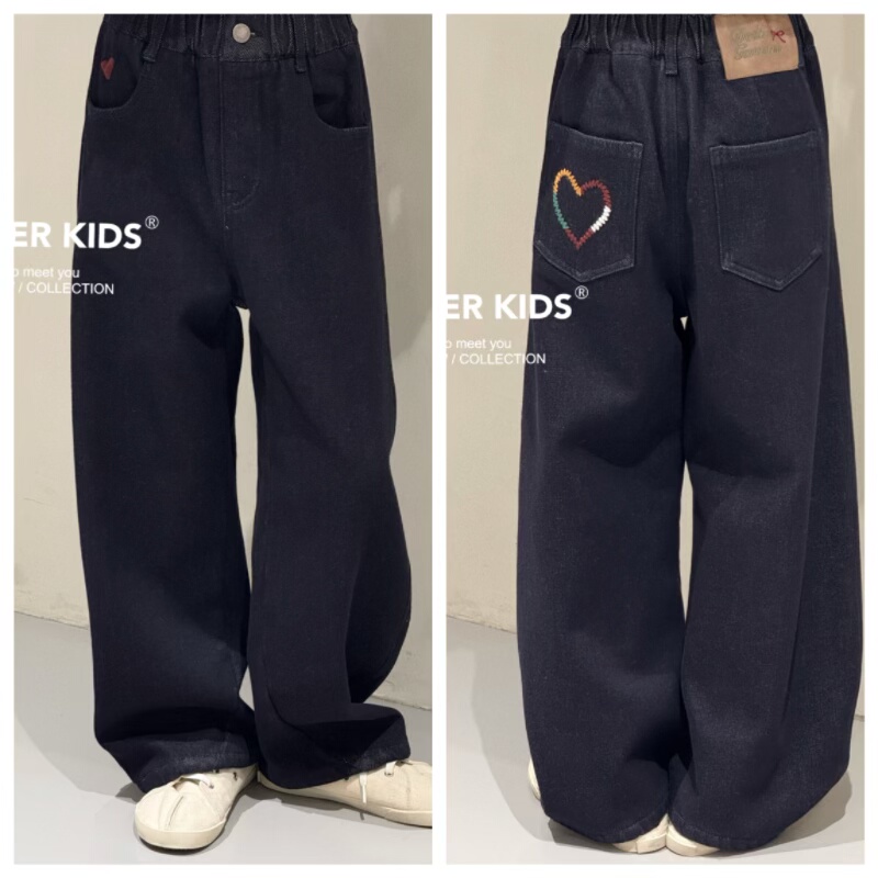 波拉bora童装JASPER正版2025冬款儿童韩版牛仔裤中大童直筒裤亲子,童装/婴儿装/亲子装,裤子,淘宝优惠券,粉丝福利购,淘宝优惠卷