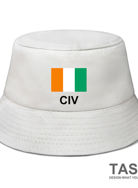 科特迪瓦Ivory Coast国家款渔夫帽遮阳帽男女防晒休闲帽子设 无界